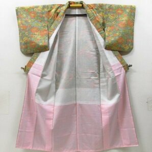 ★着物10★ 1円 絹 着物 紬 袷 身丈155cm 裄62cm [同梱可] ☆☆の画像9