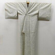 ★着物10★ 1円 絹 着物 結城紬 亀甲 単衣 身丈158cm 裄65cm [同梱可] ☆☆☆_画像6