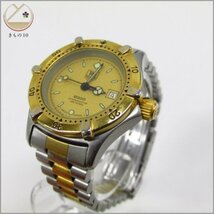 着物10 TAG Heuer タグ・ホイヤー プロフェッショナル クォーツ 腕時計 ゴールド / シルバー 964.008 稼働品 ブランド品 ☆☆☆☆☆_画像1