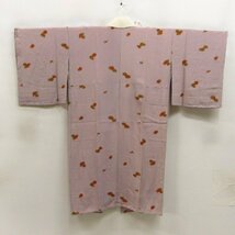 ★着物10★ 1円 絹 長襦袢 袷 身丈118cm 裄64cm [同梱可] ☆☆_画像2