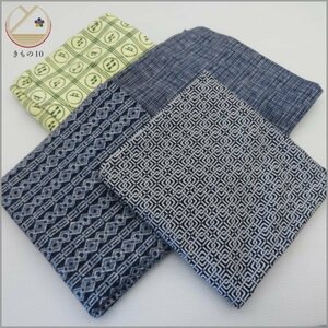 * kimono 10* 1 jpy tree cotton yukata for man 4 sheets set sale remake material also [ including in a package possible ] **
