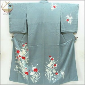 * kimono 10* silk tsukesage single . length 160cm.66cm [ including in a package possible ] **