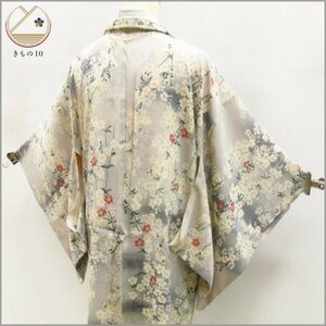 * кимоно 10* 1 иен шелк длина перо тканый античный Sakura . длина 98cm.63cm [ включение в покупку возможно ] ****