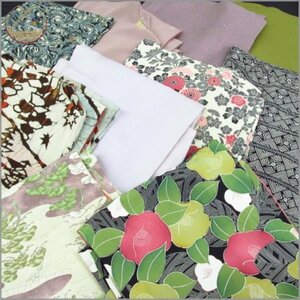 * kimono 10* 1 jpy silk kimono large amount!! summarize 10 point set have on possibility [ including in a package possible ] **