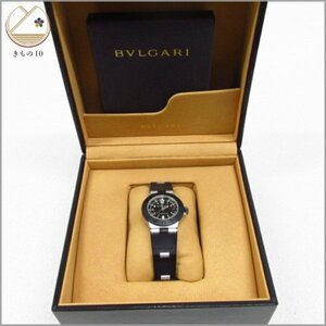 ★着物10★ 1円 BVLGARI ブルガリ クォーツ 腕時計 黒 レディース AL29TA 稼働品 ブランド品 [同梱可] ☆☆☆☆☆☆