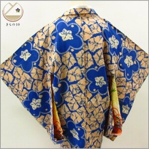 * кимоно 10* 1 иен шелк длина перо тканый античный . длина 94cm.60.5cm [ включение в покупку возможно ] **