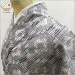 * kimono 10* 1 jpy tree cotton kimono single . length 156cm.62.5cm [ including in a package possible ] **