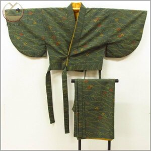 * kimono 10* 1 jpy .. fine pattern two part type . length 58cm.65cm [ including in a package possible ] **