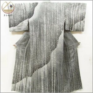 * kimono 10* 1 jpy silk fine pattern beater dyeing . length 159cm.68cm [ including in a package possible ] ***