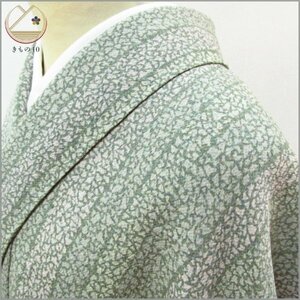 * kimono 10* 1 jpy silk fine pattern ... length 155cm.65cm [ including in a package possible ] **