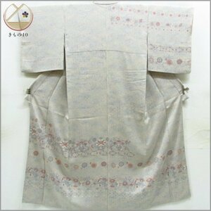* kimono 10* 1 jpy silk tsukesage . length 166cm.65cm [ including in a package possible ] **