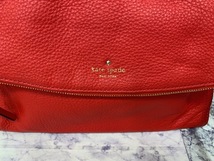 ☆1000円スタート☆　ケイトスペード ショルダーバッグ レザー レッド系 お出かけ Kate Spade ◆24608_画像3