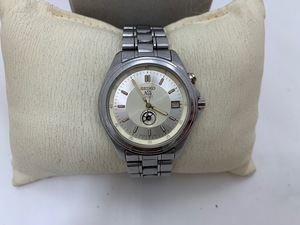 *1000 jpy start * SEIKO Seiko AGS SPIRIT Spirit 5M25-6A10 One-piece QZ quarts 3 hands SS men's wristwatch *24880