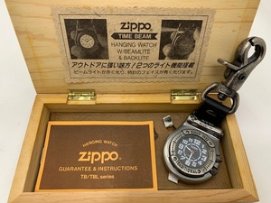 ☆1000円スタート☆ 【美品】　ジッポー TBL-2 クオーツ ポケットウォッチ 時計 ZIPPO タイムビーム アウトドア 箱有り　◆24897