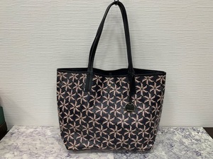 ☆1000円スタート☆ 美品　☆kate spade☆ BROOME STREET トートバッグ PVC×レザー　◆24948