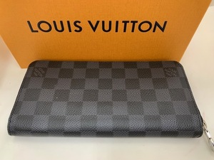 ☆1円～☆極美品　Louis Vuitton 長財布 ジッピーウォレットヴェルティカル　ダミエグラフィット RFID（ICチップ）入り確認済み◆24743