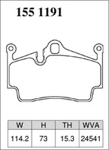 ボクスター 981MA123 ブレーキパッド リア左右セット ディクセル ESタイプ 1551191 DIXCEL エクストラスピード リアのみ Boxster_画像3