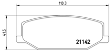 ジムニー JA12系 JA22W ブレーキパッド フロント左右セット ブレンボ ブラックパッド P79 001 取付セット brembo BLACK PAD フロントのみ_画像4