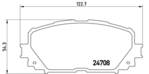 スペイド NCP145 ブレーキパッド フロント左右セット ブレンボ ブラックパッド P83 101 取付セット brembo BLACK PAD フロントのみ SPADE_画像4