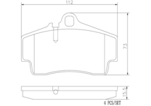 ボクスター 98726 ブレーキパッド リア左右セット ブレンボ セラミックパッド P65 008N brembo CERAMIC PAD リアのみ Boxster_画像4