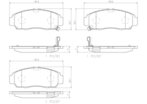 トルネオユーロR CL1 ブレーキパッド フロント左右セット ブレンボ セラミックパッド P28 034N brembo CERAMIC PAD フロントのみ TORNEO_画像4