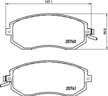 フォレスター SH9 ブレーキパッド フロント左右セット ブレンボ エクストラパッド P78 021X brembo XTRA PAD フロントのみ FORESTER_画像3