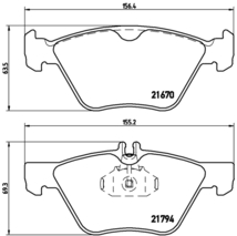 Eクラス W210 210265 ブレーキパッド フロント左右セット ブレンボ ブラックパッド P50 026 brembo BLACK PAD フロントのみ E-Class WAGON_画像4