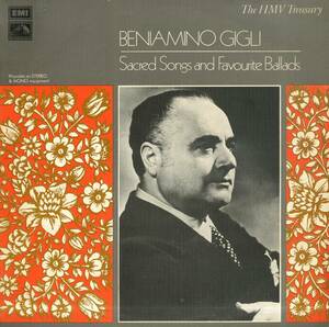 A00570116/LP/Beniamino Gigli「Sacred Songs And Favourite Ballads」