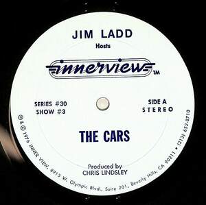 A00593379/12インチ/ザ・カーズ (THE CARS)「Jim Ladd Hosts Innerview (SERIES#30・SHOW#3・ニューウェイヴ)」