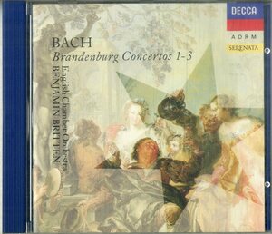 D00161096/CD/ベンジャミン・ブリテン(指揮)「Bach / Brandenburg Concertos 1-3 (1990年・425-725-2)」