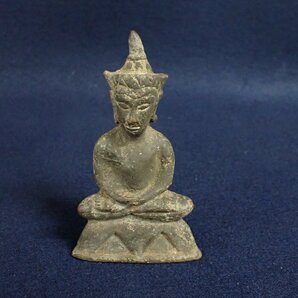 ★050203 仏教美術 仏像 銅製 時代 年代物 古い仏像 置物 ★の画像1