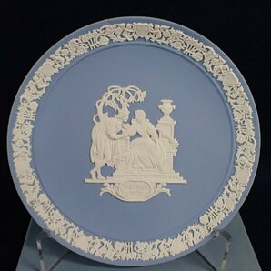 ★050264 ウェッジウッド Wedgwood ジャスパー 皿 飾皿 小皿 三点まとめて バレンタイン 1991 他★の画像4