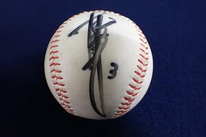 *052304 Yakult swallow z length . one .. number 3 autograph ball Professional Baseball *
