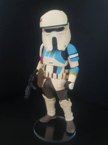 StarWars ローグ・ワン/スター・ウォーズ・ストーリー ワールドコレクタブルフィギュア WCF PREMIUM vol.3 ショアトルーパー 青 用台座