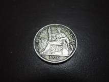 銀貨 French Indochine Coin インドネシア/フランス 50セント 1936年_画像1