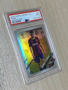 ◆PSA 9 MINT/鑑定品◆ 2020-21 Topps Chrome UEFA Champions League Refractor 【 Pedri ( ペドリ ) 】 RC ルーキーカード