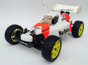 ** rare! super-beauty goods! unused chassis! Kyosho 1/8GP 4WD racing buggy Inferno initial model OS21 mechanism operation verification settled manual **