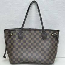 LOUIS VUITTON ルイヴィトン ダミエ ネヴァーフル PM N51109 トートバッグ ハンドバッグ VI0059レザー ブラウン_画像1