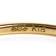 AHKAH アーカー K18YG イエローゴールド メテオール リング・指輪 AB1036010200 ダイヤモンド 11号 0.9g レディース 中古 美品_画像5