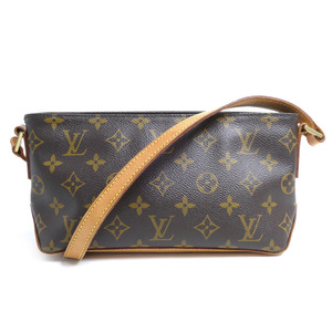 LOUIS VUITTON ルイ・ヴィトン モノグラム トロター ショルダーバッグ ブラウン M51240 レディース 中古