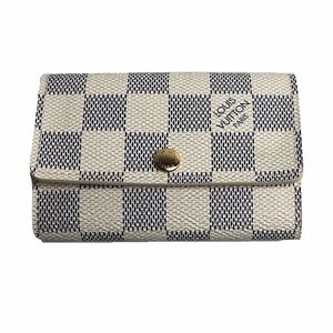 LOUIS VUITTON ルイ・ヴィトン ミュルティクレ6 キーケース ダミエアズール ホワイト N61745 CT4059 ユニセックス 中古 美品