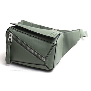 LOEWE Loewe мозаика bam сумка Mini сумка-пояс темный шалфей B510U89X02 мужской б/у прекрасный товар 