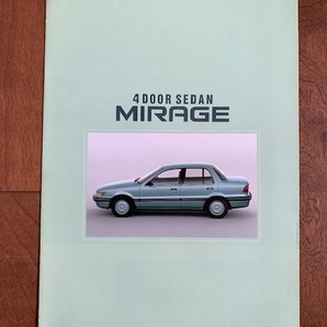 MITSUBISHI MMC MIRAGE 4DOOR SEDAN 三菱 ミラージュ ４ドア セダン 旧車 カタログ 昭和レトロ ★10円スタート★の画像1