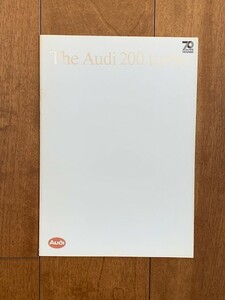 Audi 200 turbo Audi 200 turbo 1985 year old car catalog Showa Retro "Yanase" 70 anniversary commemoration *10 jpy start *