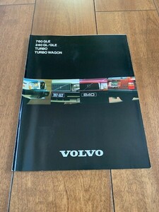 VOLVO Volvo old car catalog 760GLE 240GL TURBO WAGON Showa Retro . person Volvo corporation *10 jpy start *