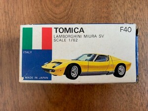 TOMY トミー TOMICA トミカ 青箱 ランボルギーニ ミウラ SV F40 1/62 日本製 箱のみの出品です LAMBORGHINI MIURA SV ★10円スタート★