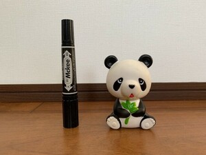  Showa Retro Mitsubishi Bank Panda Chan sofvi doll savings box enterprise thing not for sale Panda *10 jpy start *