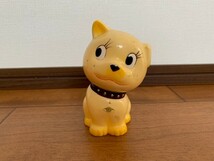 昭和レトロ 羽後銀行 コロちゃん ソフビ人形 貯金箱 イヌ 秋田犬 企業物 非売品 ★10円スタート★_画像2