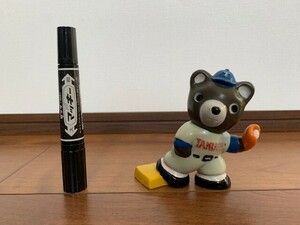 昭和レトロ 北海道拓殖銀行 たくぎん ソフビ貯金箱 たくちゃん 野球 ソフビ人形 貯金箱 非売品 ★10円スタート★