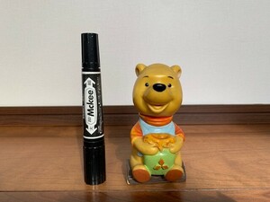 昭和レトロ 三菱銀行 ソフビ貯金箱 クマのプーさん ソフビ人形 貯金箱 非売品 WALT DISNEY PRODUCTION ディズニー ★10円スタート★